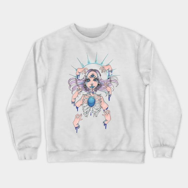 Gem Heart Crewneck Sweatshirt by WtfBugg